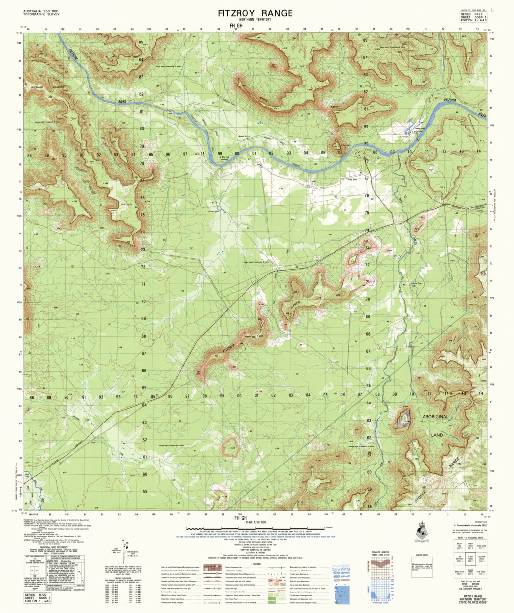Fitzroy Range (5066-1) Map by Geoscience Australia | Avenza Maps