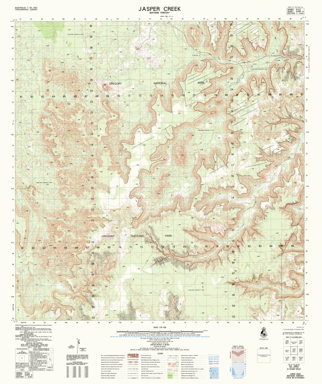 Jasper Creek (5065-4) Map by Geoscience Australia | Avenza Maps