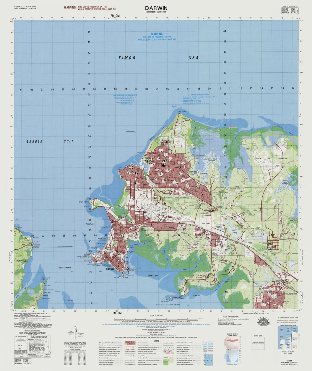 Darwin (5073-2) Map by Geoscience Australia | Avenza Maps