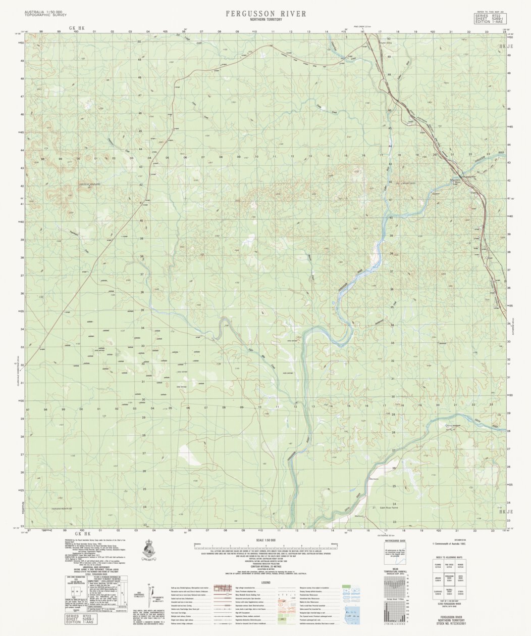 Fergusson River (5269-1) Map by Geoscience Australia | Avenza Maps
