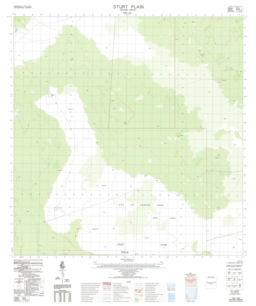 Sturt Plain (5564-3) Map by Geoscience Australia | Avenza Maps