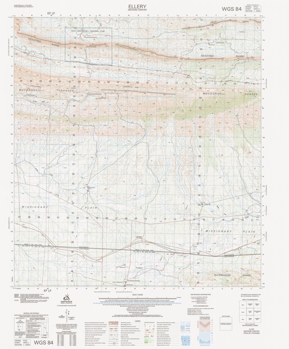 Ellery (5550-3) Map by Geoscience Australia | Avenza Maps