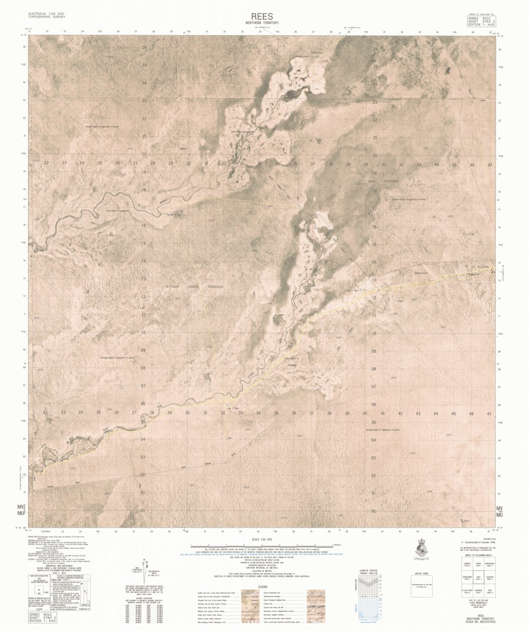 Rees (5760-2) Map by Geoscience Australia | Avenza Maps