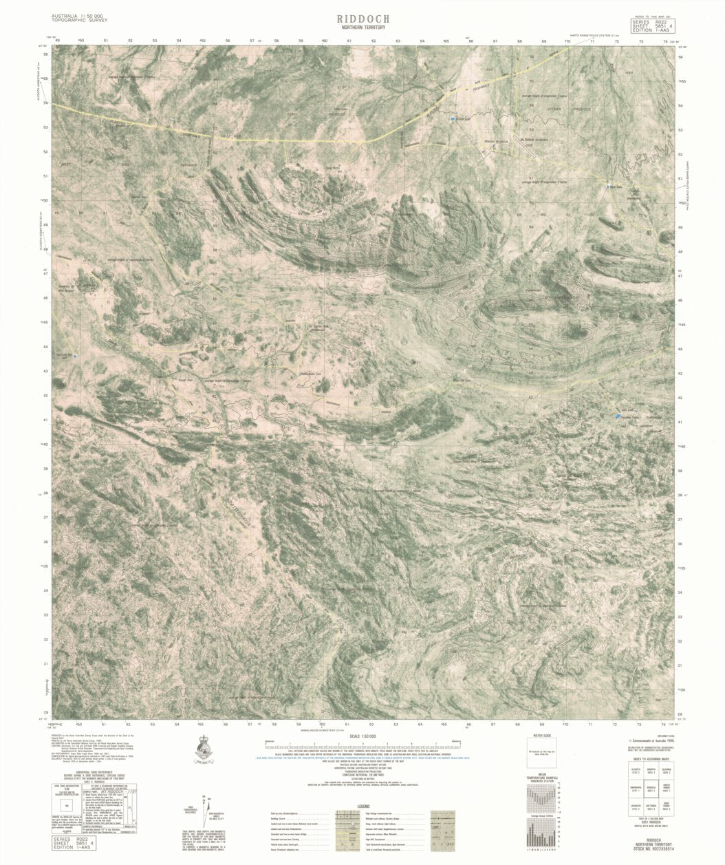 Riddoch (5851-4) Map by Geoscience Australia | Avenza Maps