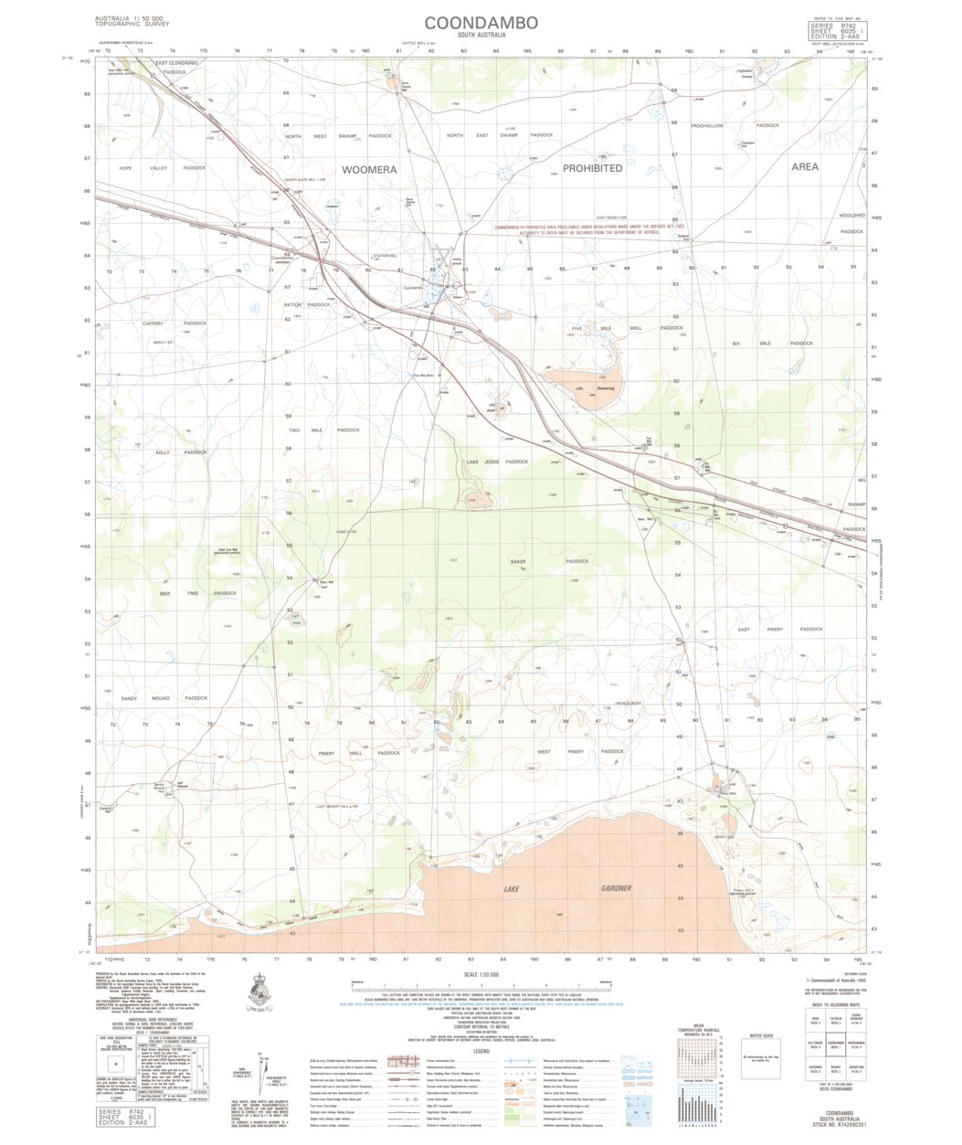 Coondambo (6035-1) Map by Geoscience Australia | Avenza Maps