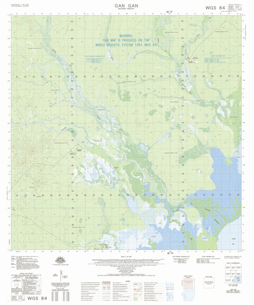 Gan Gan (6071-1) Map by Geoscience Australia | Avenza Maps