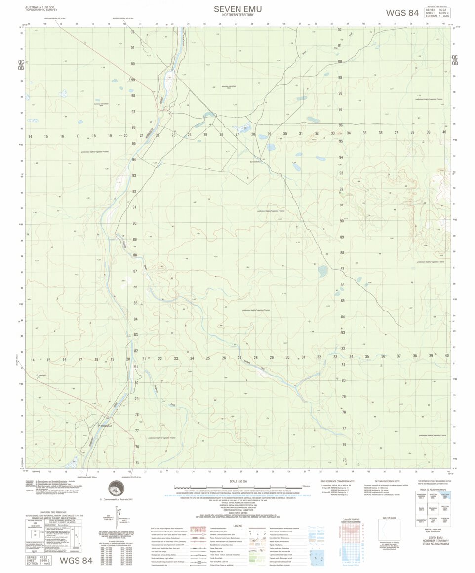 Seven Emu (6365-3) Map by Geoscience Australia | Avenza Maps