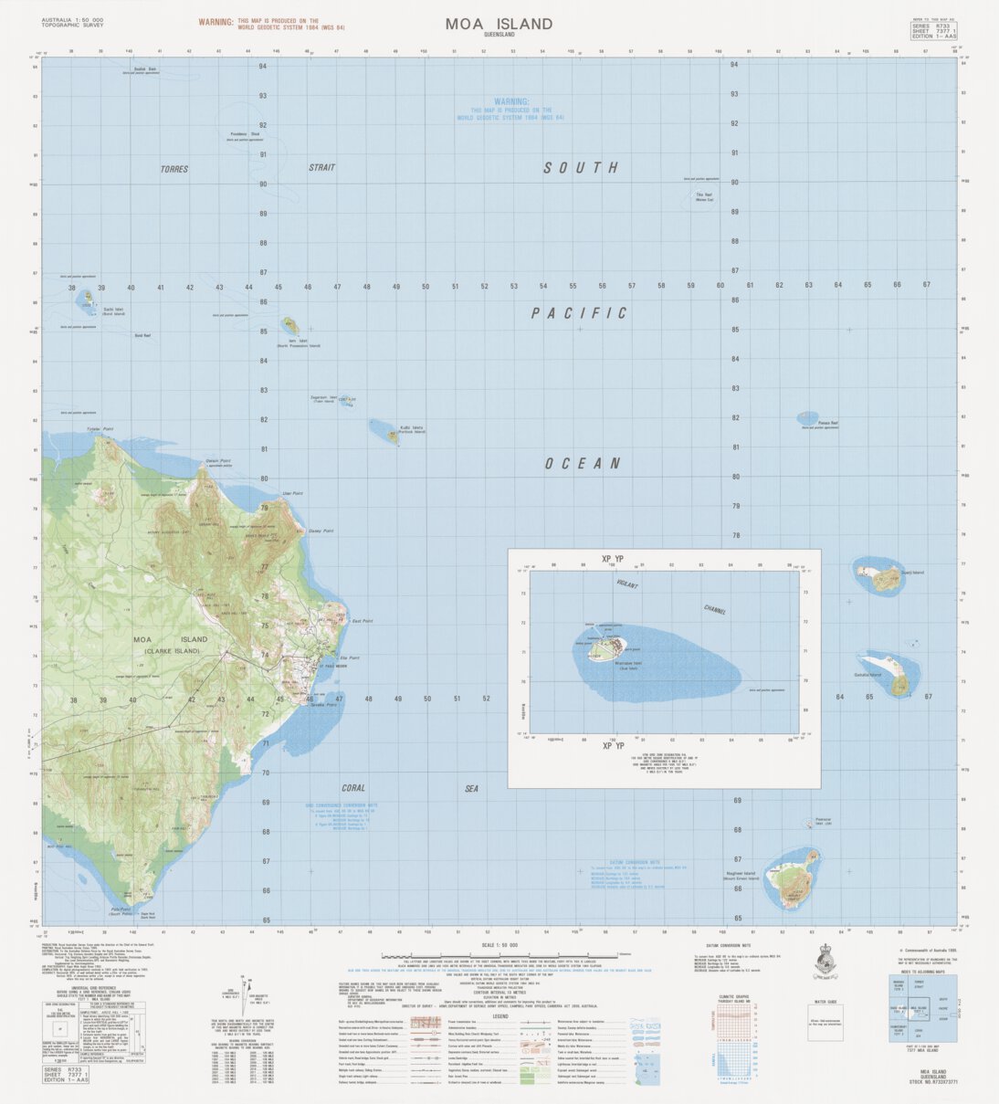 Moa Island (7377-1) Map by Geoscience Australia | Avenza Maps