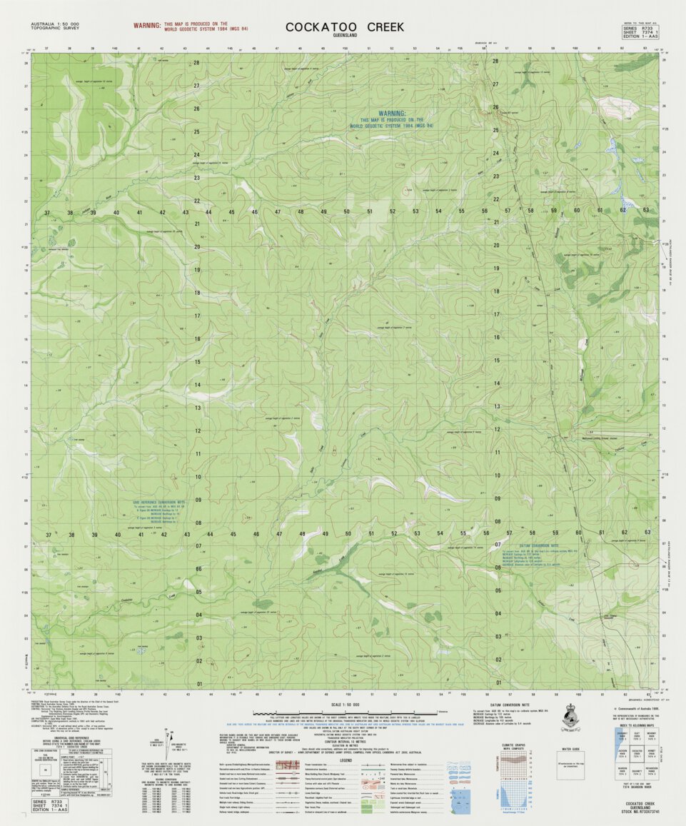 Cockatoo Creek (7374-1) Map by Geoscience Australia | Avenza Maps