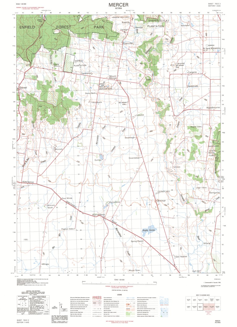 Mercer (7622-2) Map by Geoscience Australia | Avenza Maps