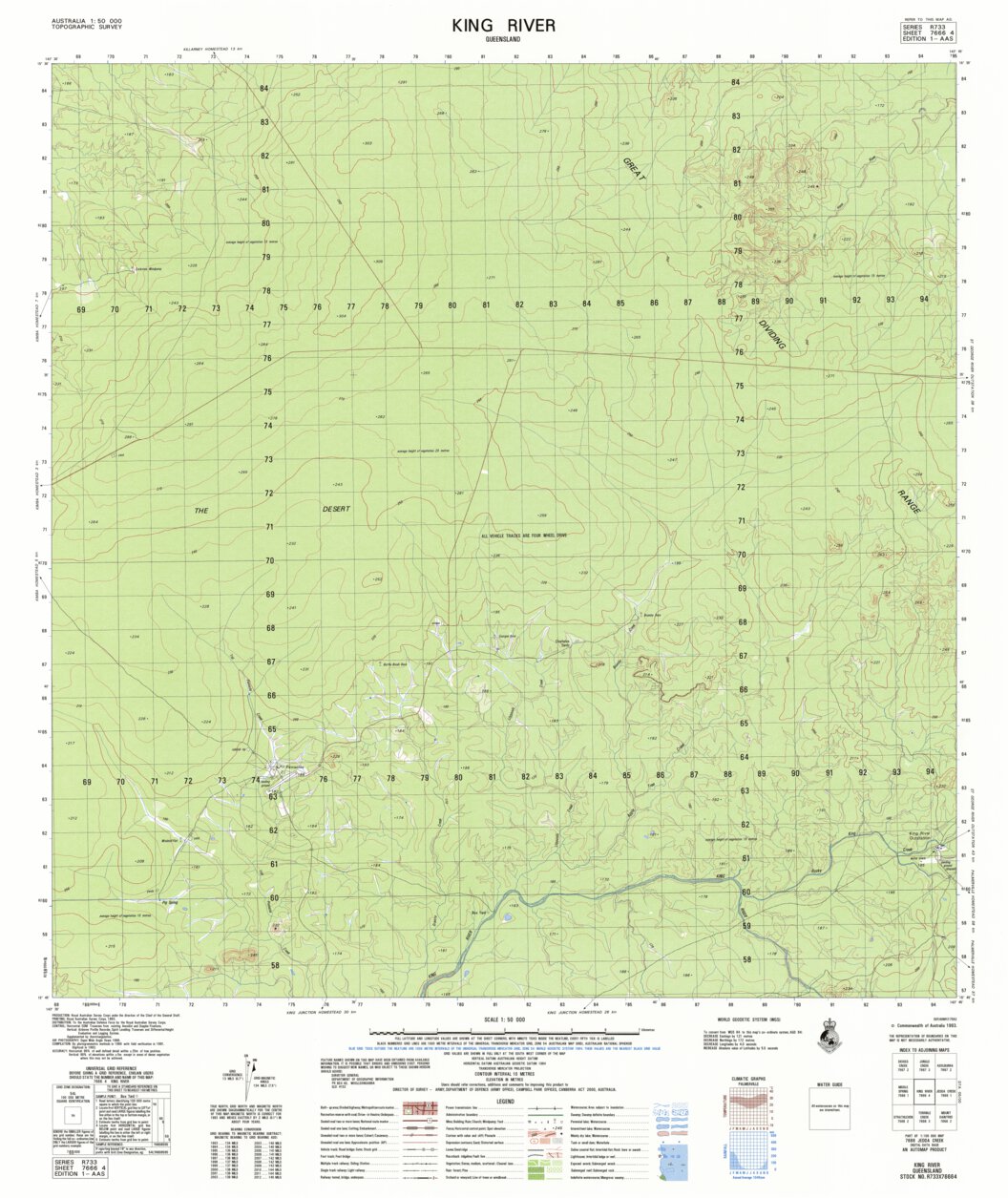 King River (7666-4) Map by Geoscience Australia | Avenza Maps