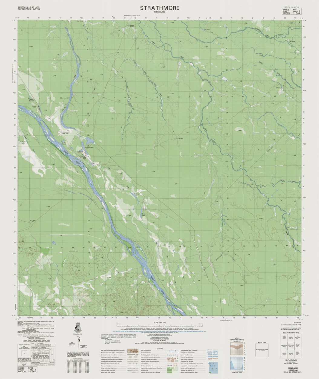 Strathmore (7462-3) Map by Geoscience Australia | Avenza Maps