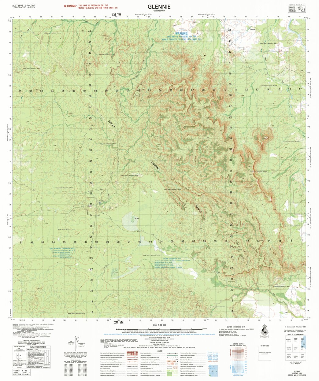 Glennie (7473-2) Map by Geoscience Australia | Avenza Maps