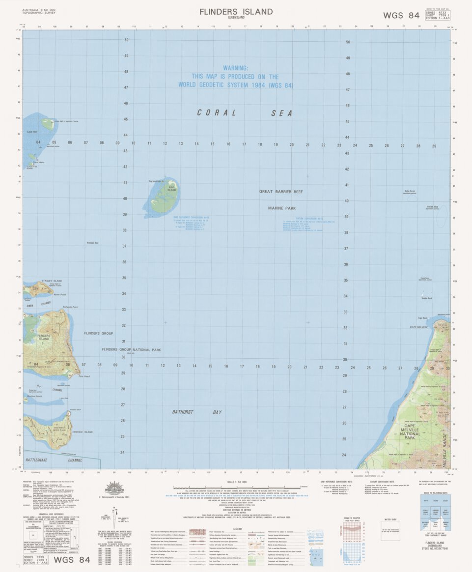 Flinders Island (7769-1) Map by Geoscience Australia | Avenza Maps