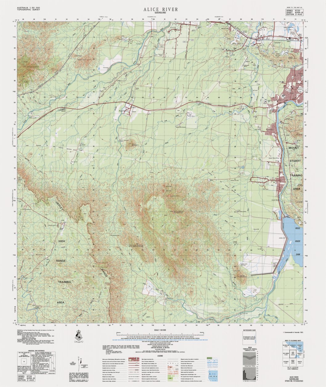 Alice River (8259-3) Map by Geoscience Australia | Avenza Maps
