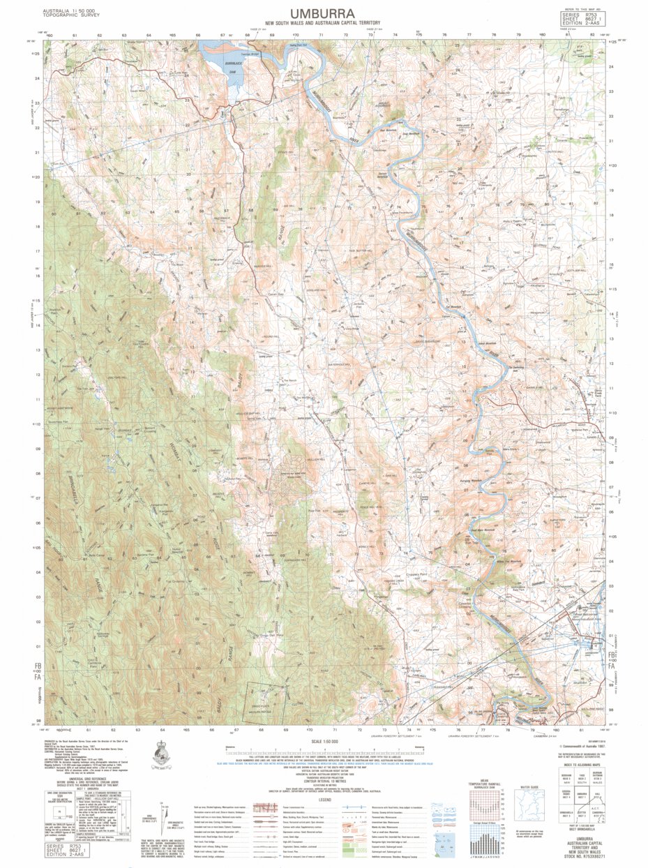 Umburra (8627-1) Map by Geoscience Australia | Avenza Maps