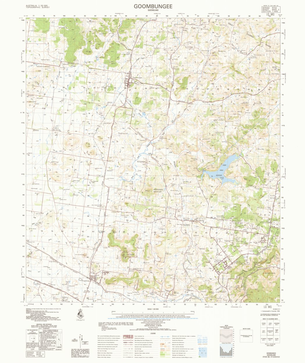 Goombungee (9243-2) Map by Geoscience Australia | Avenza Maps