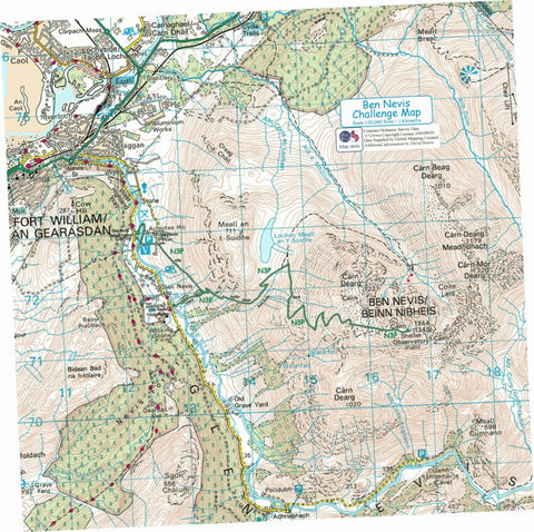National 3 Peaks Challenge Maps Ben Nevis summit Preview 1