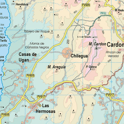 Fuerteventura Tour & Trail Map South East map sheet Preview 2