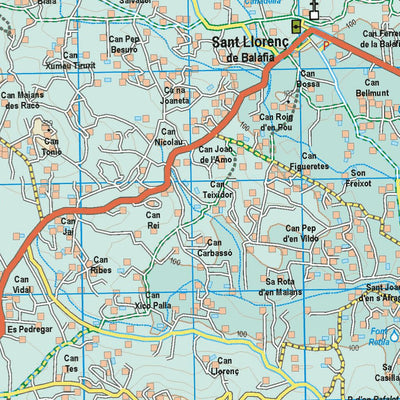 Ibiza Tour & Trail Map North East map sheet Preview 2