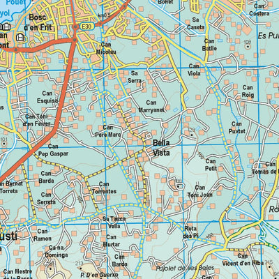 Ibiza Tour & Trail Map South West map sheet Preview 3