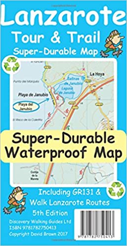 Lanzarote Tour & Trail Map North East map sheet Preview 1