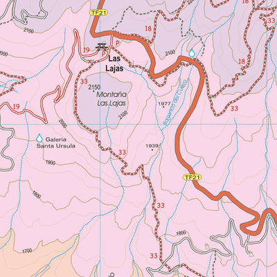 Tenerife Hikers Maps Teide-Adeje/Arona map sheet Preview 2