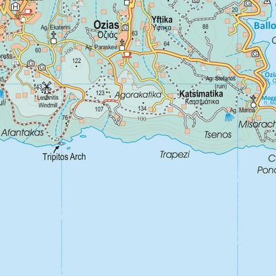 Paxos Antipaxos Tour & Trail Map Preview 2