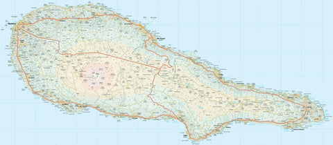 Azores Pico Tour & trail Map Preview 1