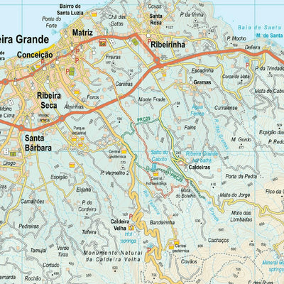 Azores Sao Miguel Tour & Trail Map Preview 2