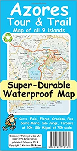 Azores Tour & Trail Maps Map by Discovery Walking Guides Ltd | Avenza Maps