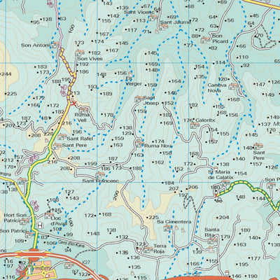 Menorca Tour & Trail Map West map sheet Preview 3