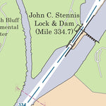 Tennessee-Tombigbee Waterway Chart 30: Historic Miles 331-335 Preview 3