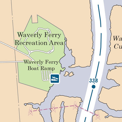 Tennessee-Tombigbee Waterway Chart 29: Historic Miles 336-339 Preview 3