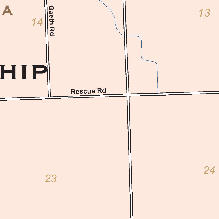 Sebewaing Township and Village of Sebewaing, Huron County, Michigan Map ...