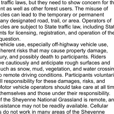 Dakota Prairie Grasslands Sheyenne National Grassland MVUM 2018 Preview 3