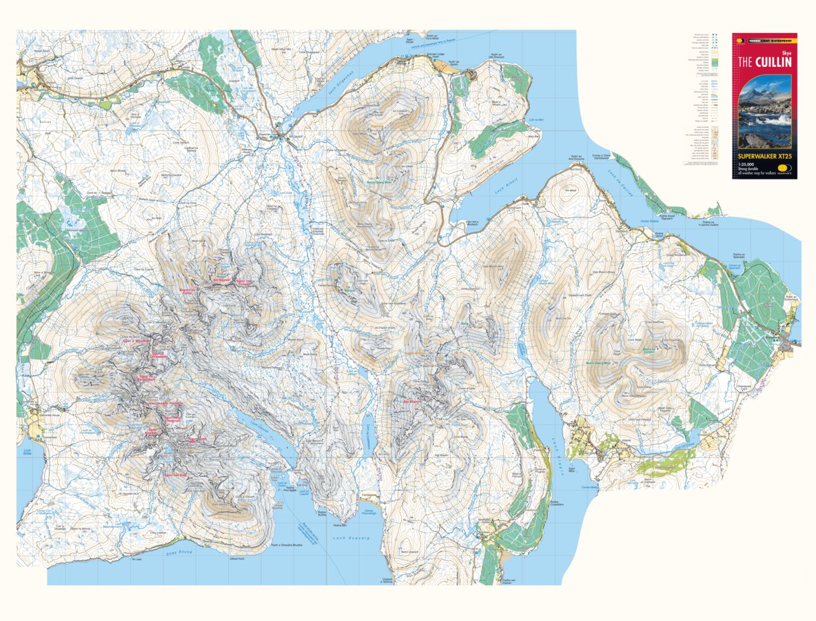 Skye - The Cuillin Map by Harvey Maps | Avenza Maps