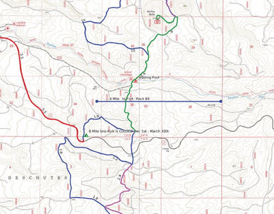 Central Oregon SxS Where to Ride 6 Mile Sno-Park to Fort Rock 3 Map Bundle Preview 1