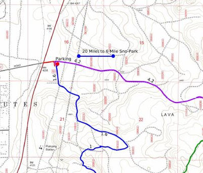 Central Oregon SxS Where to Ride 6 Mile Sno-Park to Fort Rock 3 Map Bundle Preview 2