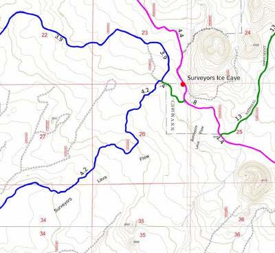 Central Oregon SxS Where to Ride 6 Mile Sno-Park to Fort Rock 3 Map Bundle Preview 3