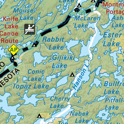 NWON03 Saganaga Lake - Northwestern Ontario Topo Preview 3