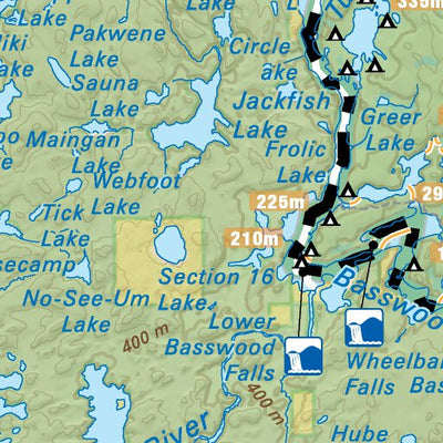 NWON02 Quetico Provincial Park - Northwestern Ontario Topo Preview 3