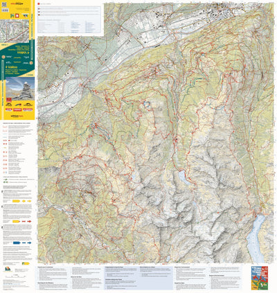 4 Vallées, 1:25'000, Hiking Map Preview 1