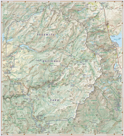 Yosemite National Park Map Preview 1