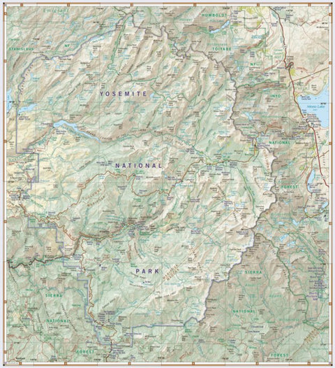 Yosemite National Park Map Preview 1