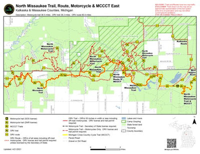 North Missaukee Trail Route Motorcycle And MCCCT East Preview 1