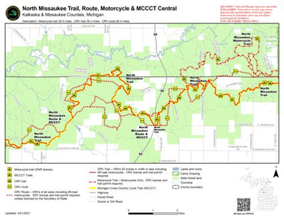 North Missaukee Trail Route Motorcycle And MCCCT Central Preview 1