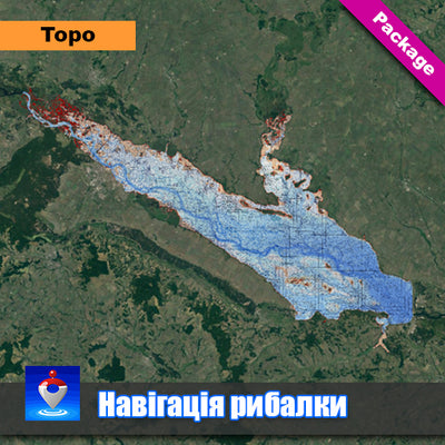 Кременчуцьке водосховище. Карта до затоплення Preview 1