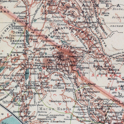 Africa Map (in Russian), 1910 Preview 3