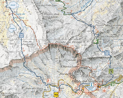 Pays du St-Bernard, 1:25‘000, Hiking Map Preview 3